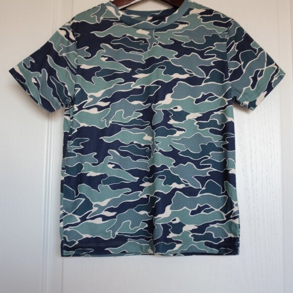 Old Navy Pajama Shirt Blue Camo Wave size S - Picture 1 of 5